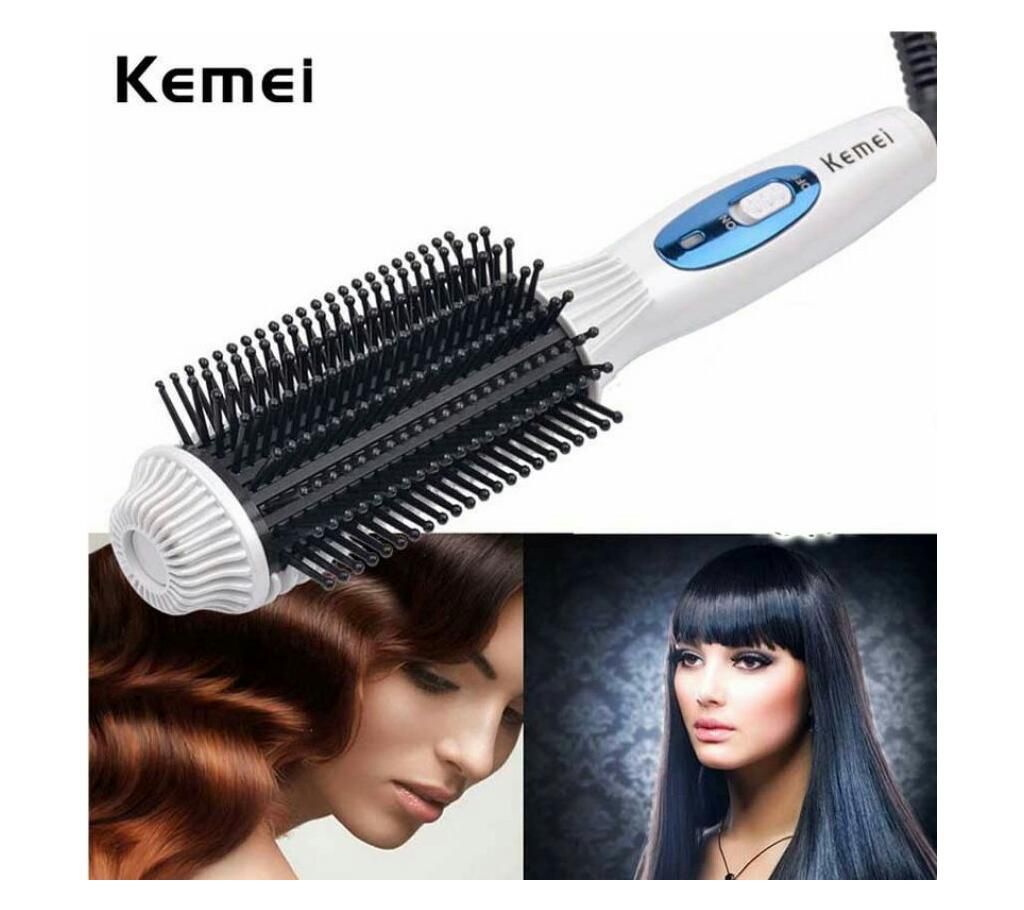 KEMEI KM-8110 Curly Straight Electric Hair Brush