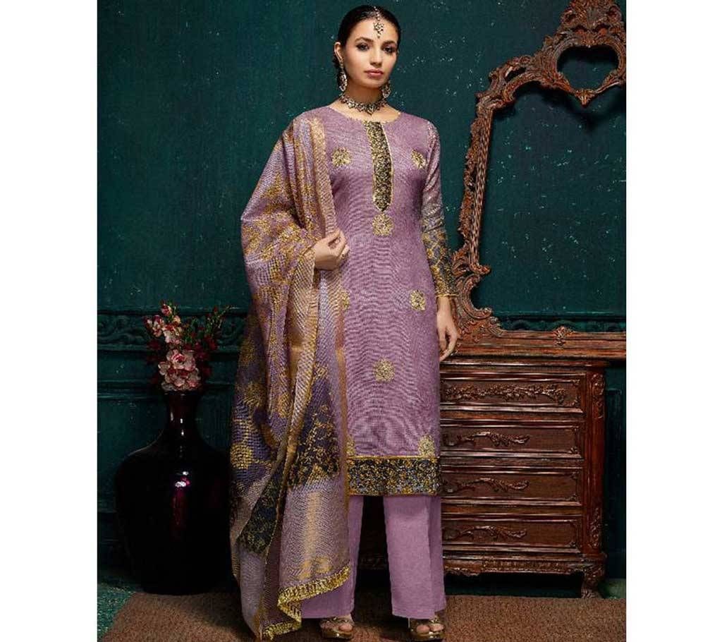 Roma Harmony Unstitched Printed Cotton Three Piece