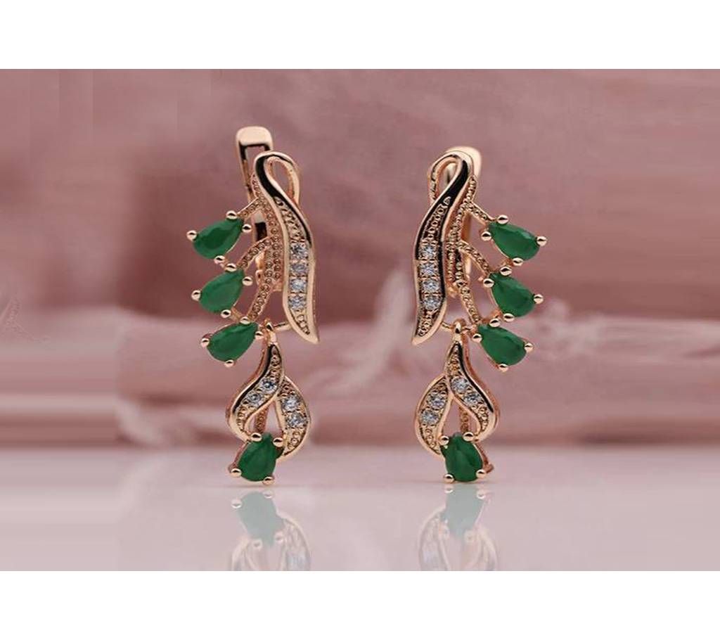 Multicolor Water Drop Metal Earring