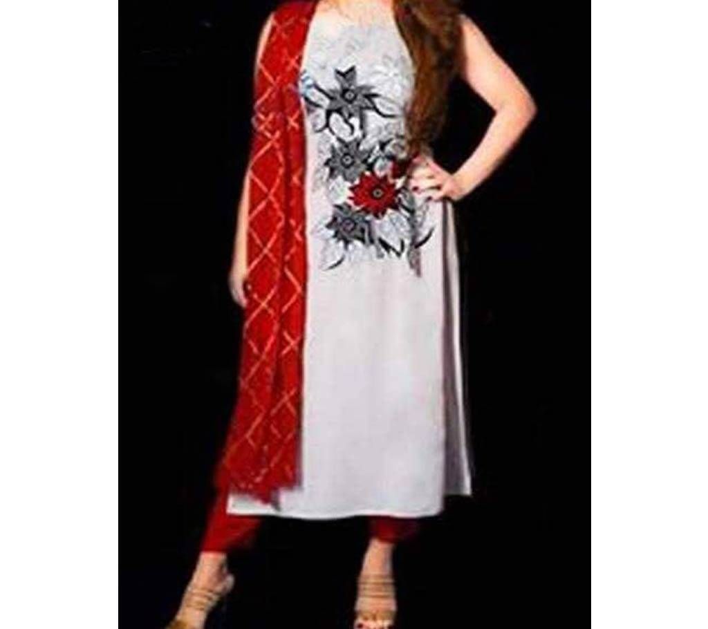 Un-stitched georgette salwar kameez d.no-370 Copy