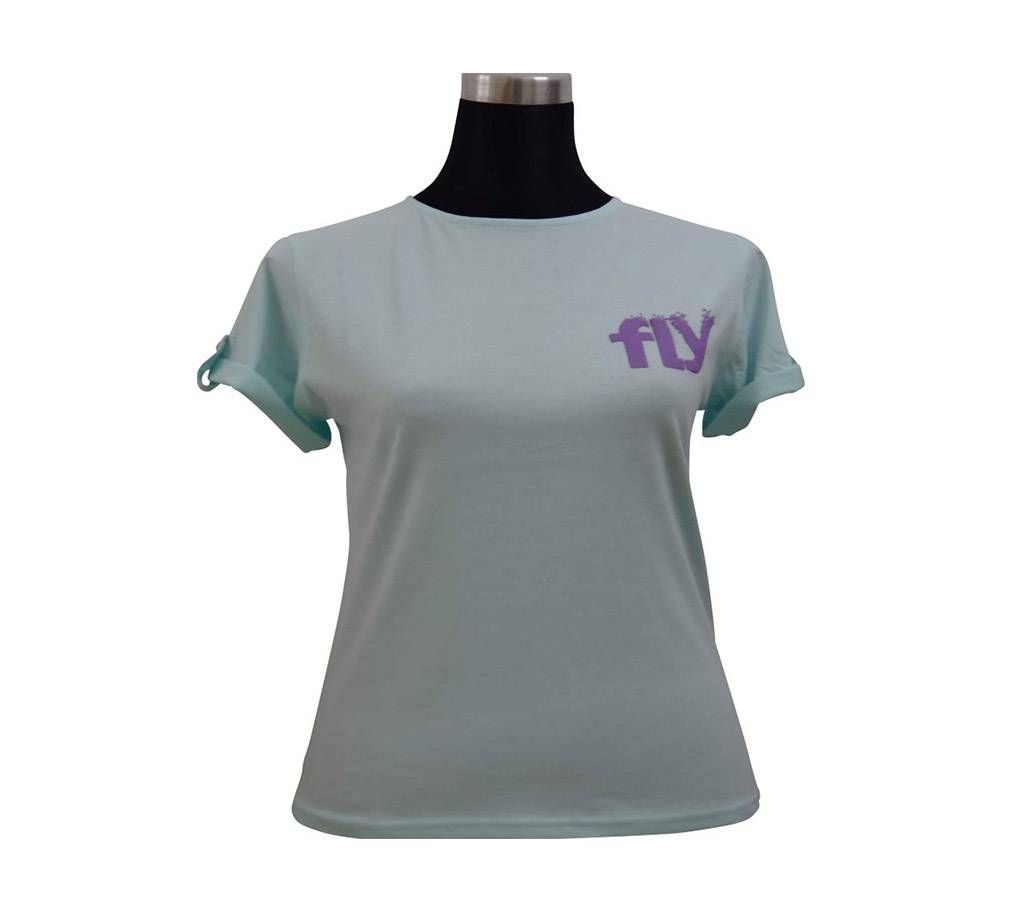 C. Water Fold Sleeve Ladies T-Shirt