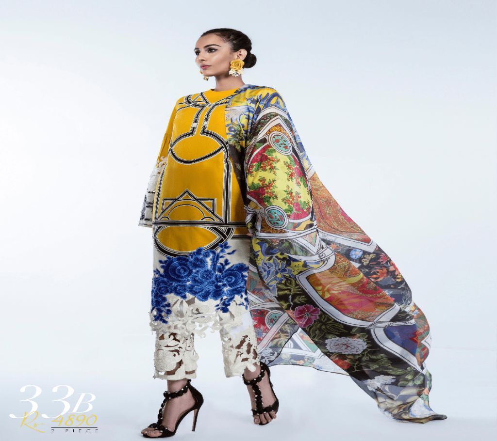 Sana Safinaz Muzlin Pakistani Suits Collection (YBW 80009)