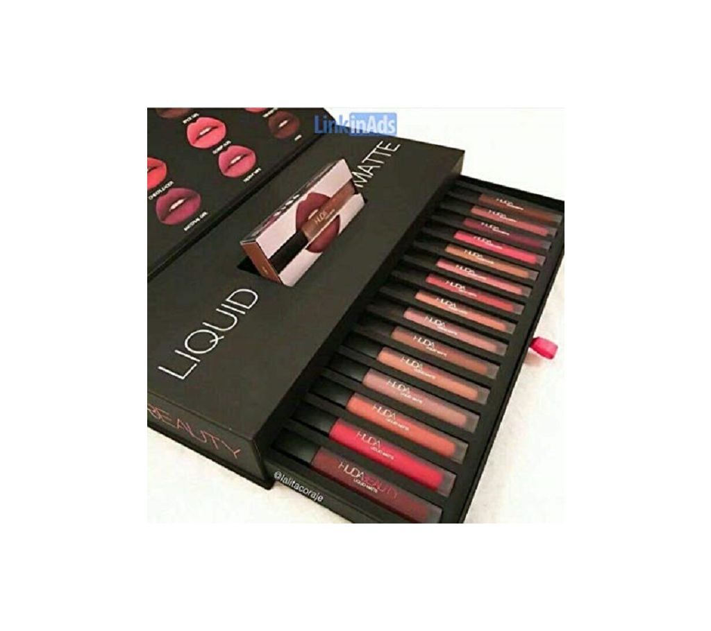 Huda Beauty 16 Pcs Matte Lipstick Thailand