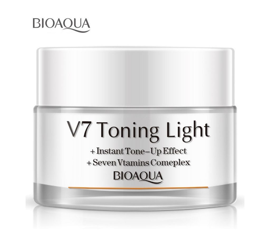 BIOAQUA v7 toning light cream moisturizes and helps to have glow flawless crystal clear skin