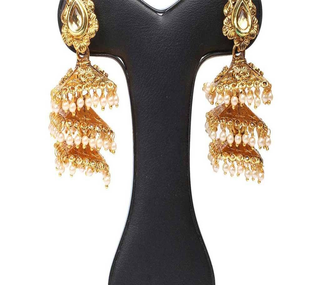 Jaypuri 3 layer earring