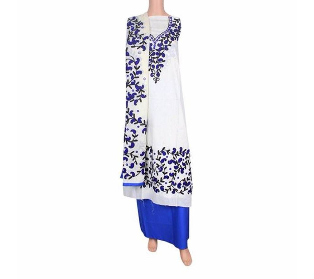 Unstitched voyel three piece