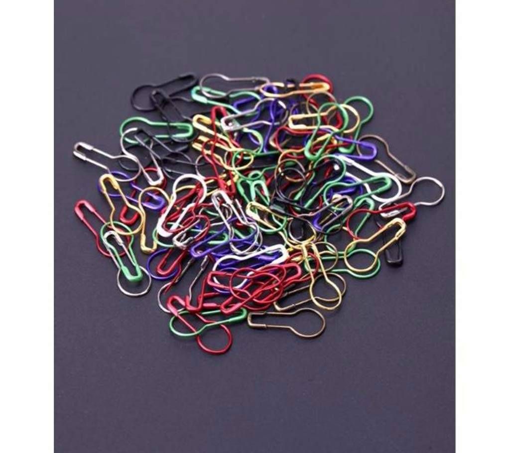 100pcs Mixed Color Safety Pins DIY Sewing Tools