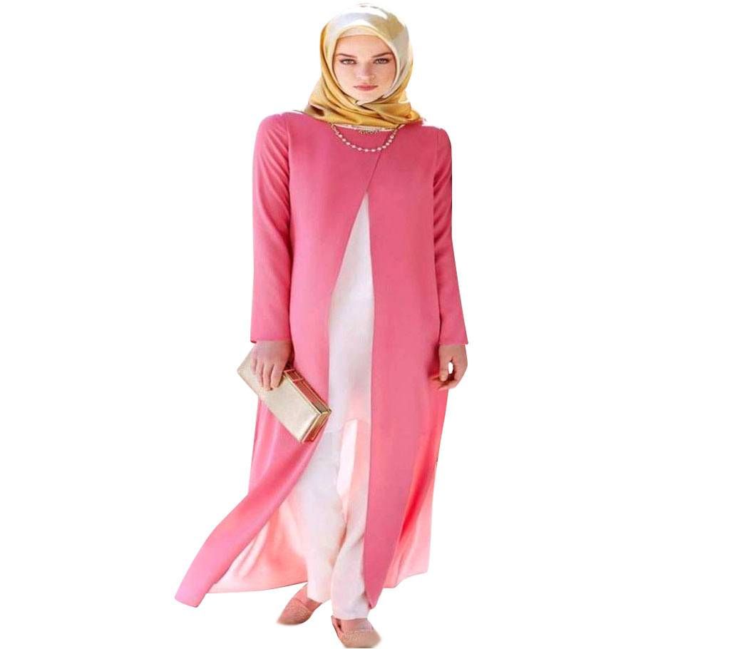 Pink Georgette  Borka For Women
