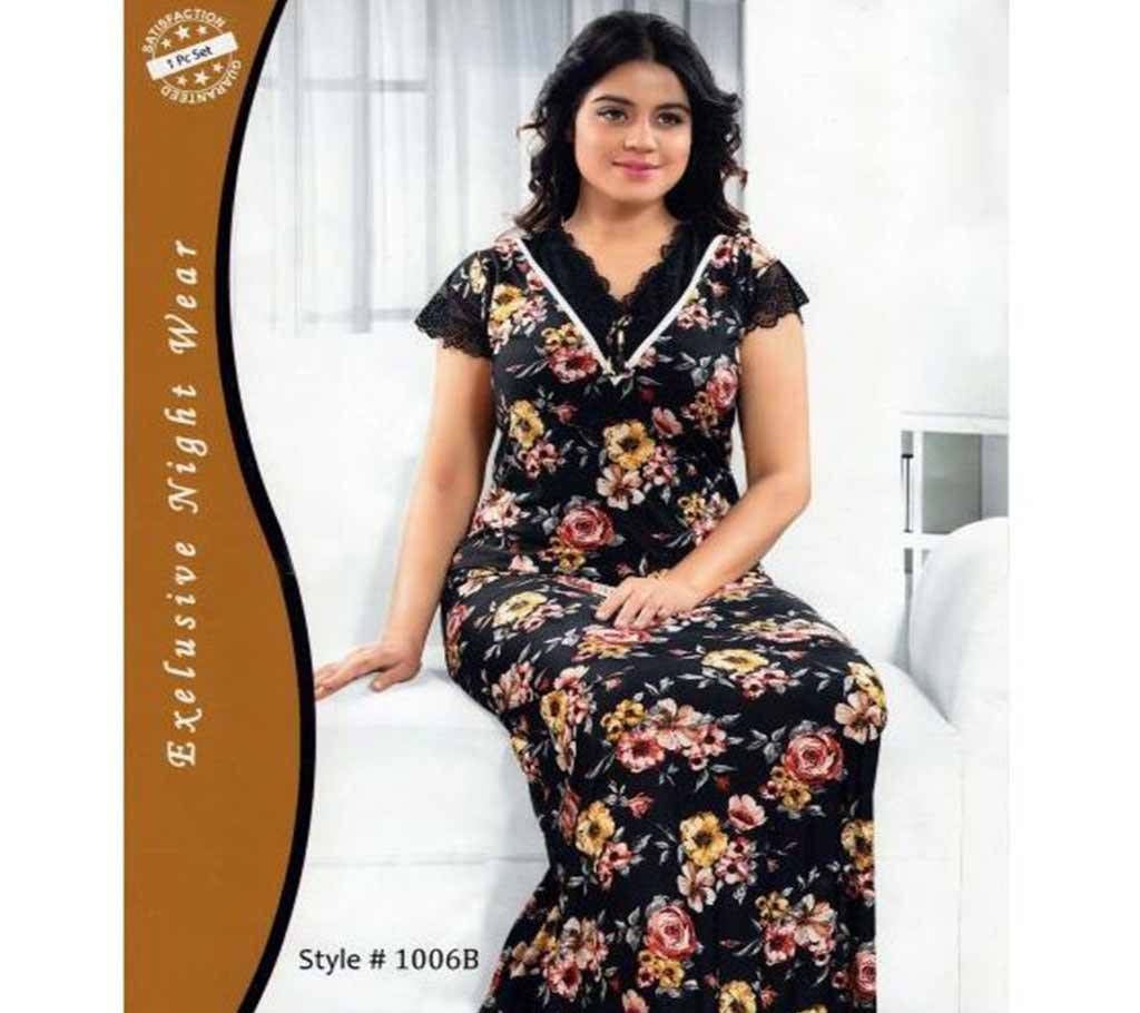 Fashionable One Part Night Dress-1006 B
