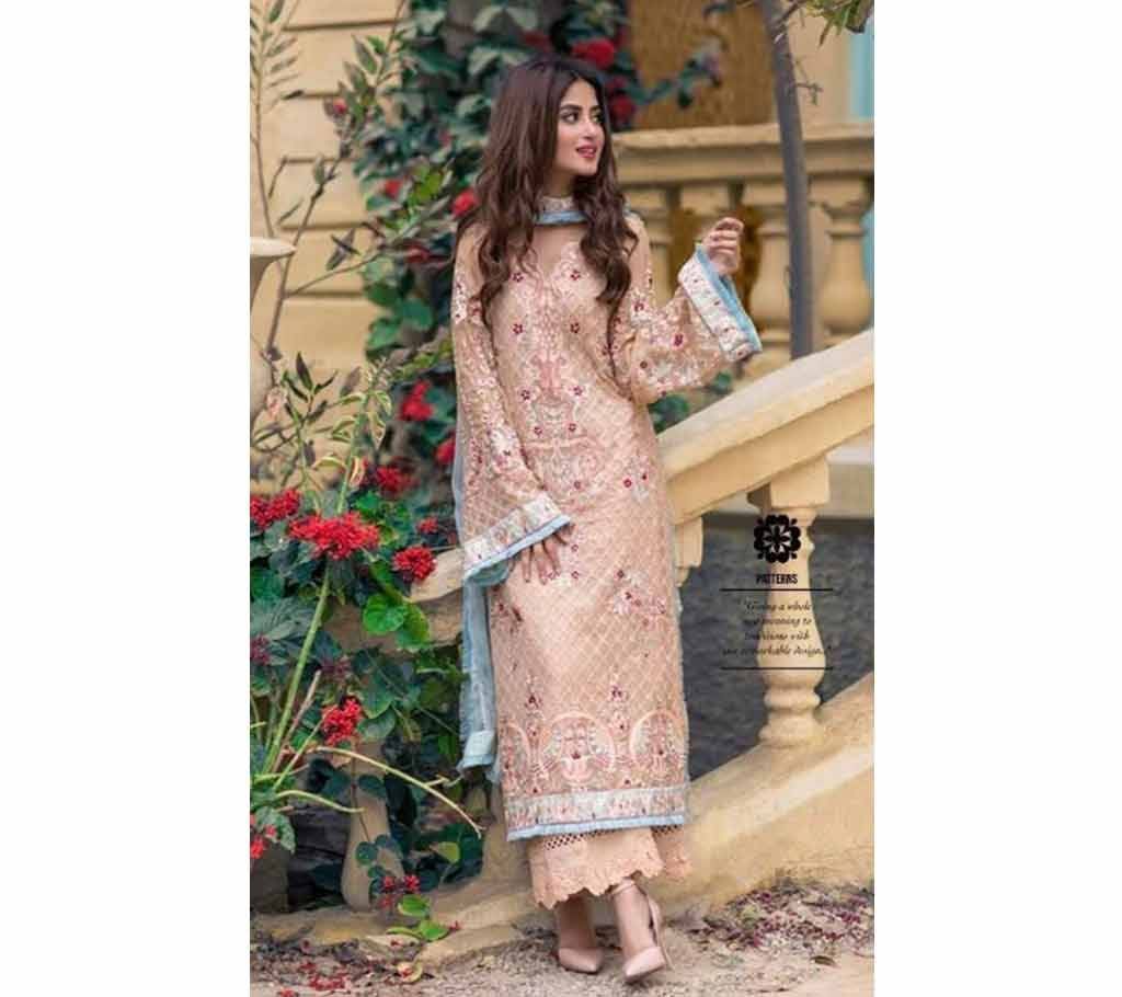 Unstitched Deepsy Imorzia Vol 11 - 900-206 - Beige Pink - ASI Georgette Suit