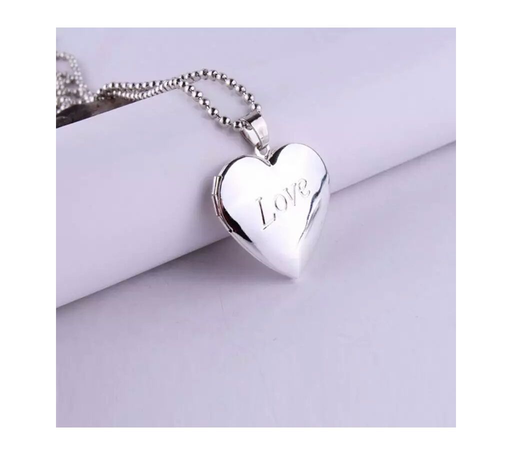 Valentine Lover Photo Frame Pendant neclace