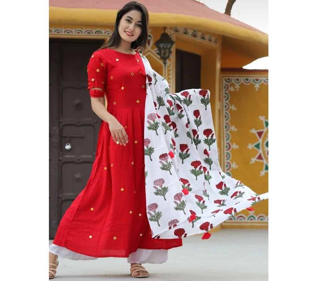 Doller Red Salwar Kameez for Women