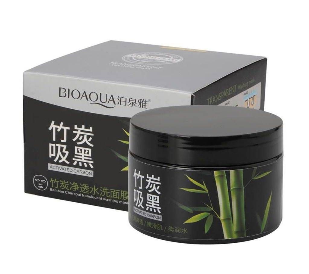 Bioaqua Transparent Washing Mask Activated Carbon-60gm China