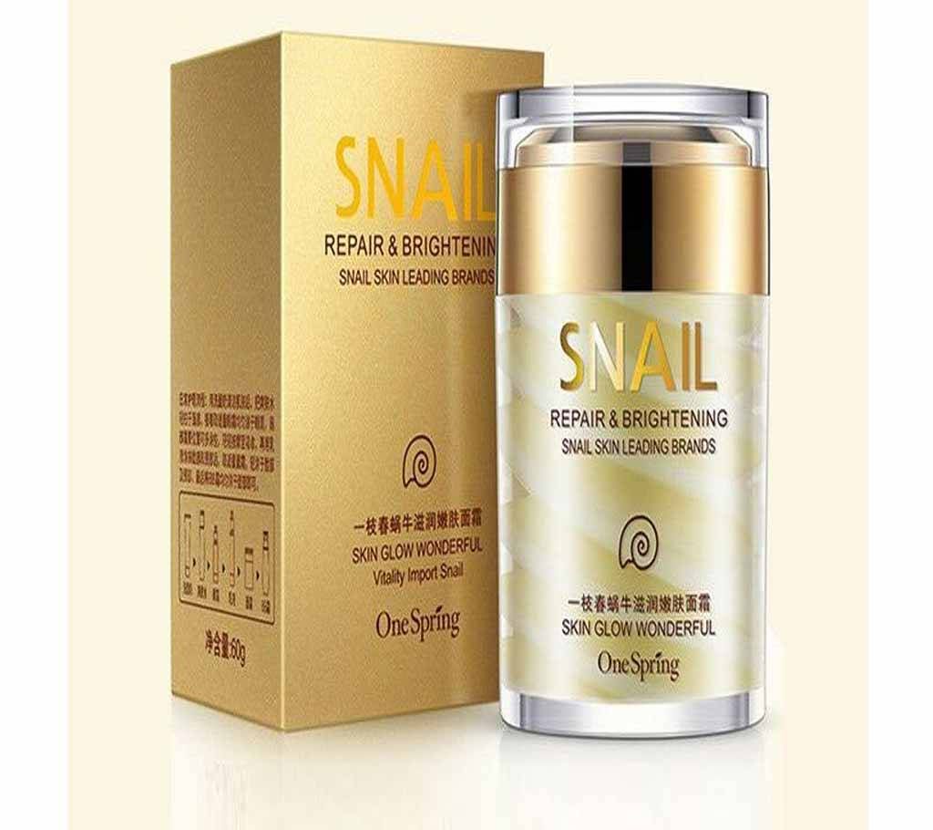One Spring Snail Repair & Brightening Cream 60g Korea