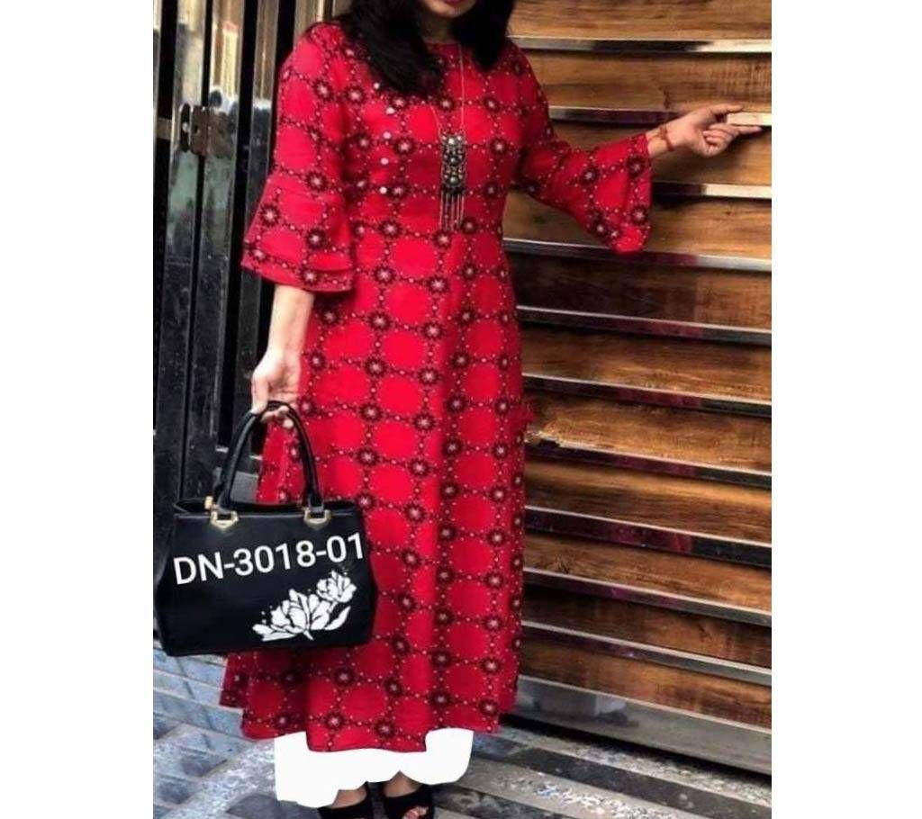 Unstitched Screen and Block Print Three Piece 