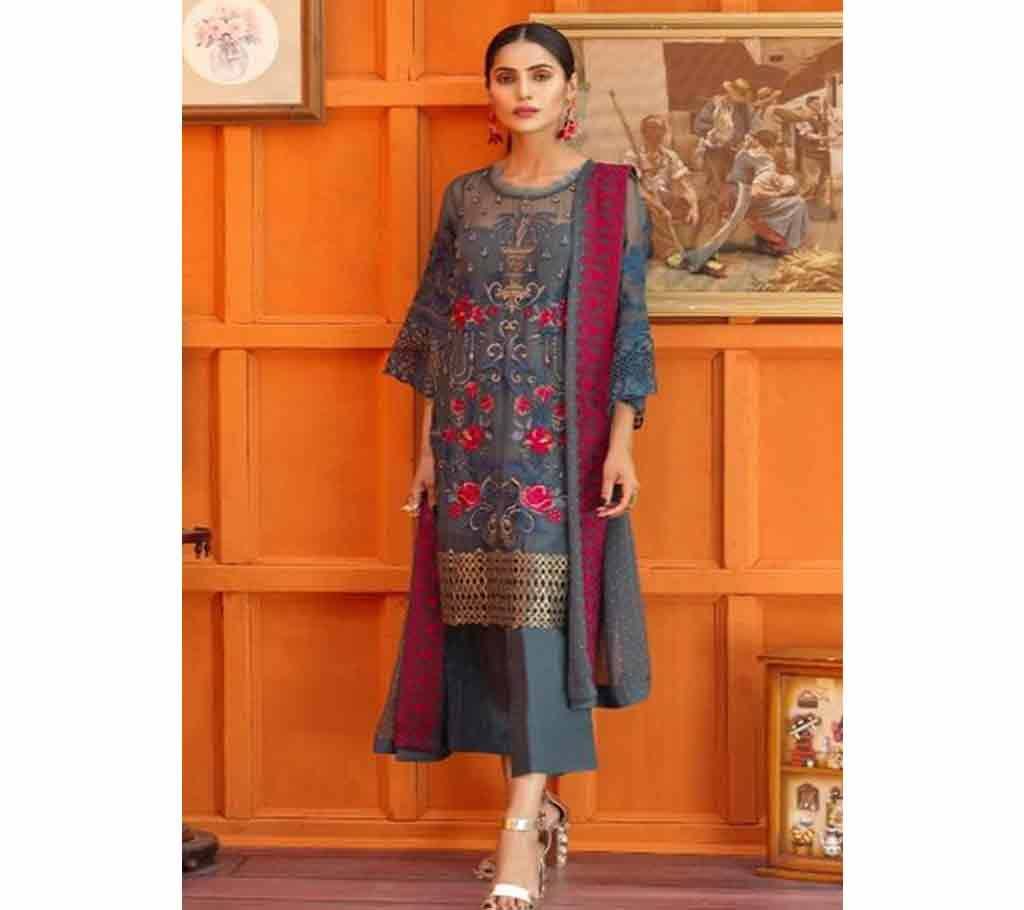 Unstitched Coir Georgette With Work Suit