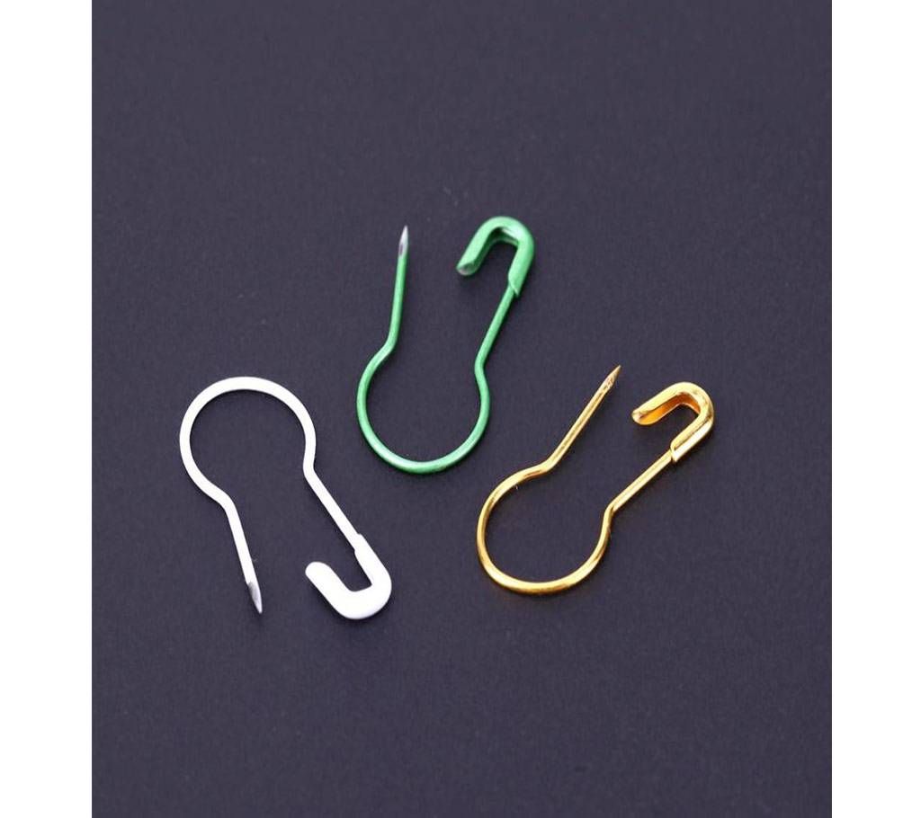Coil less hijab safety pins (12 Pieces Multy colour)