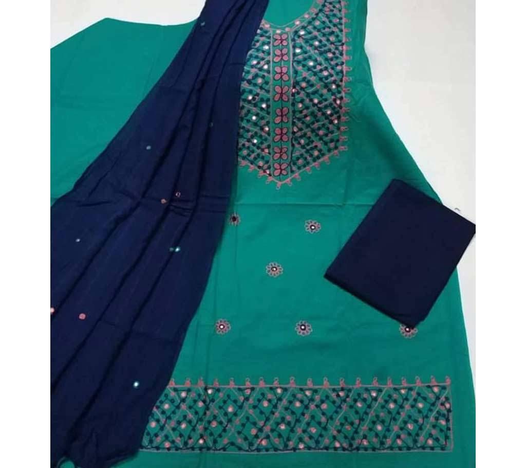 Unstitched Ary Hand work with Ambrodary Shalwar Kameez for Women-21