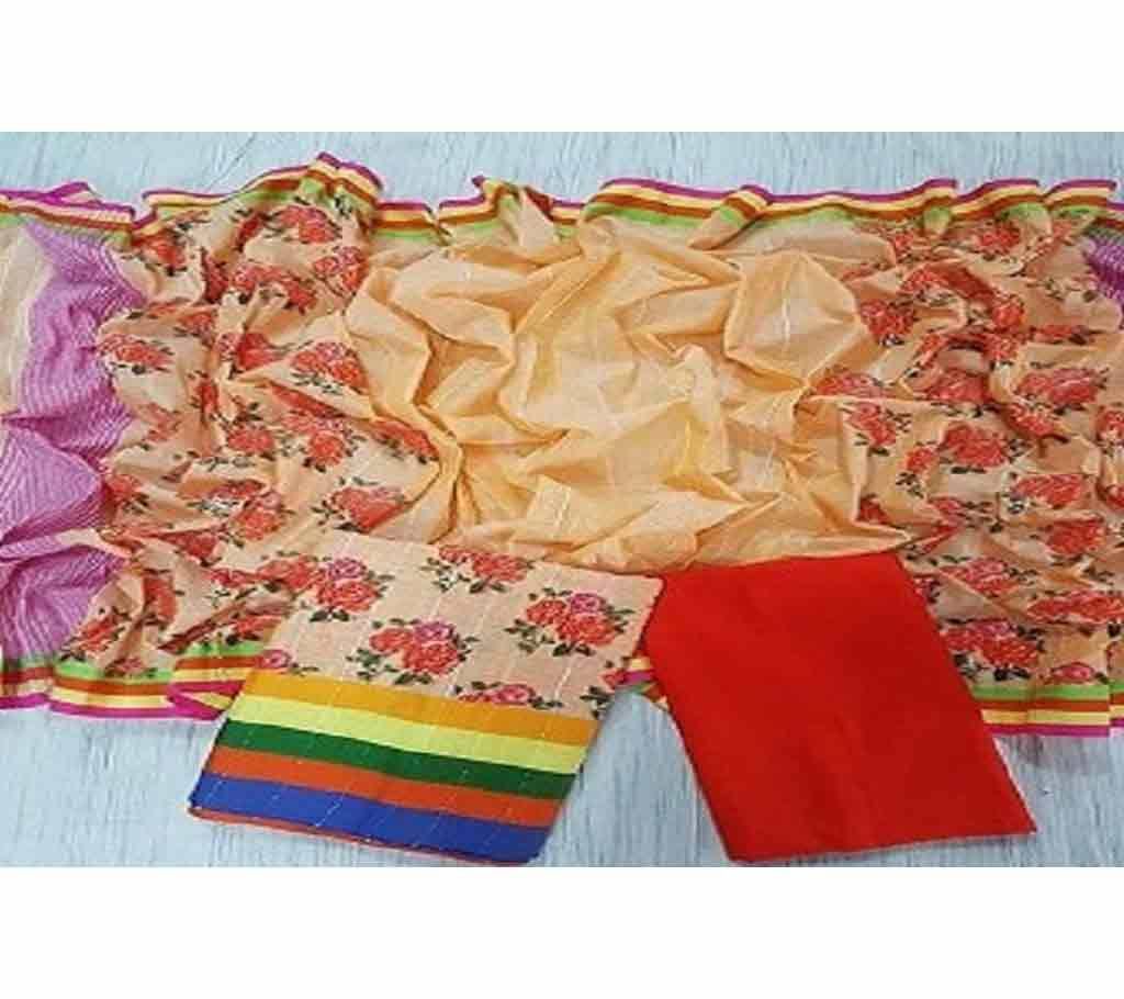 Handloom Tat Chomki Cotton Shalwar Kameez For women [3pcs]-4