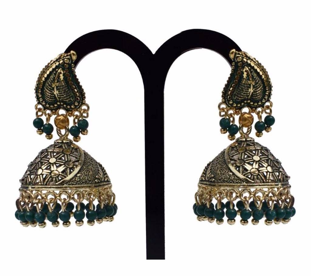 Indian Jhumka style Gold plated Earrings
