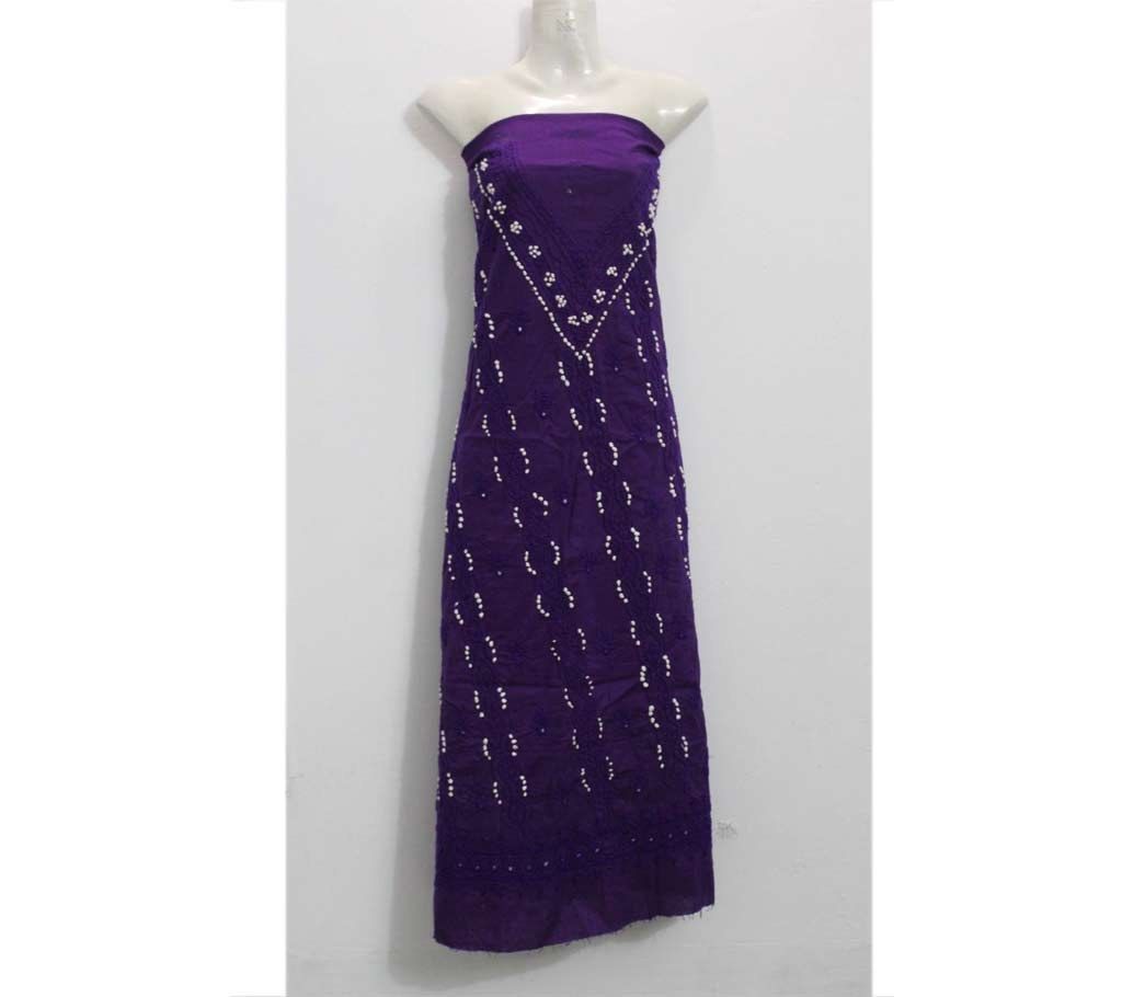 Unstitched cotton single piece kameez