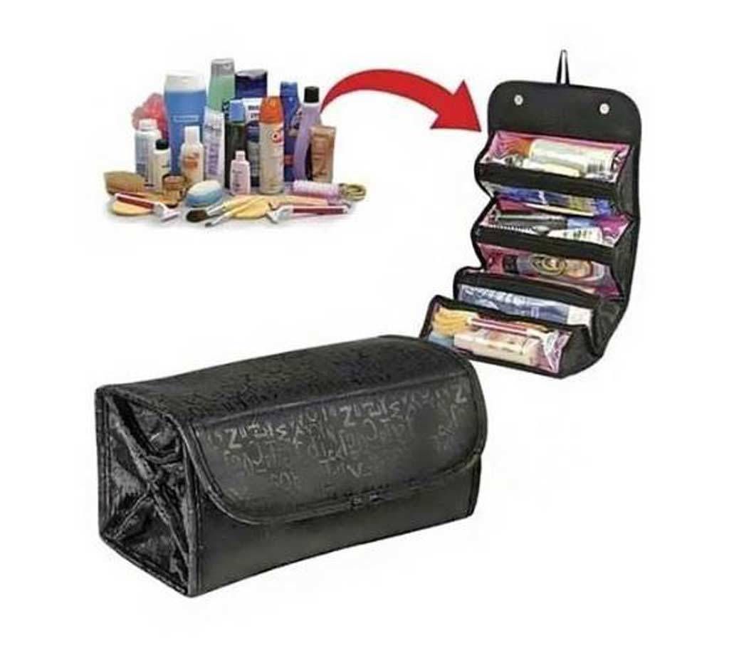 Roll n Go Cosmetic Organizer Bag - Black