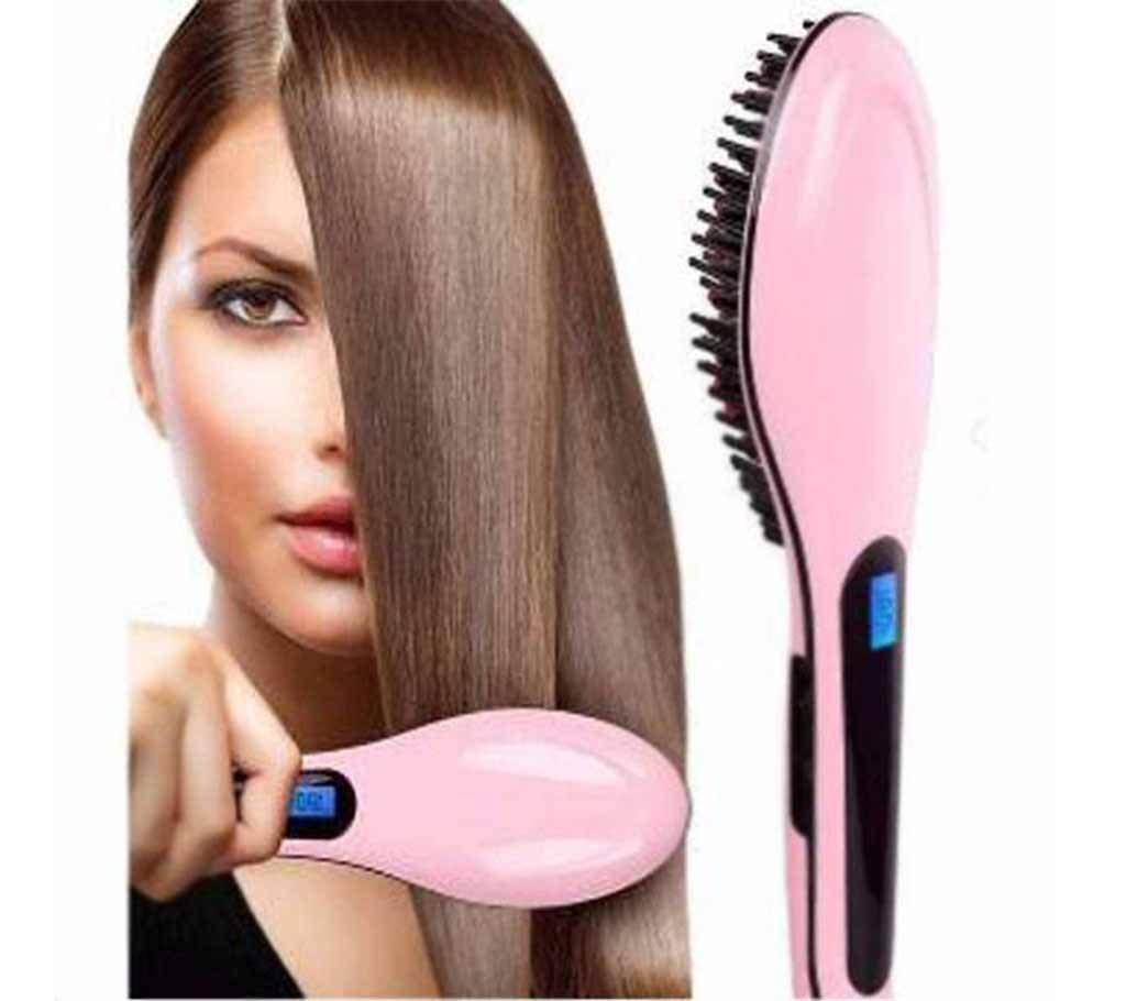 Straight Ceramic Hair Straightener Brush