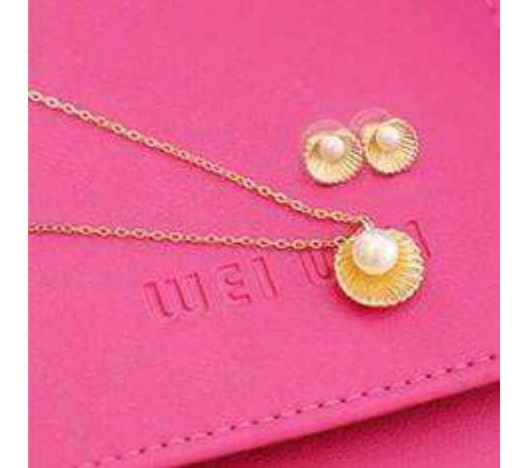 Pearl Shell Jewelry Set For Women
