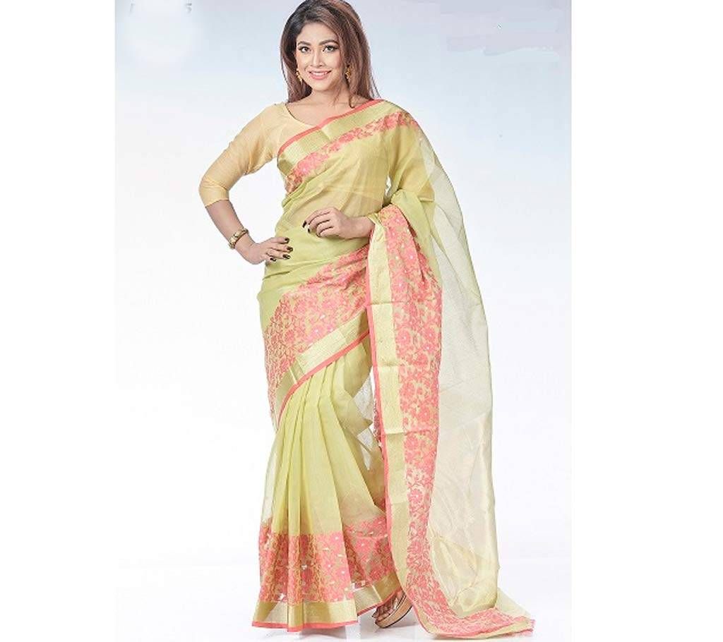 Half silk Jamdani saree DS-185