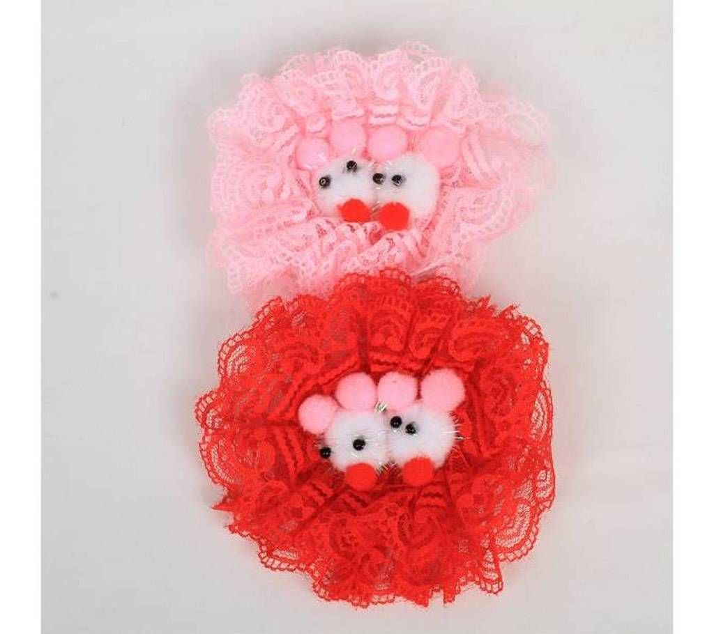 Rabbit face Hair clip - L size