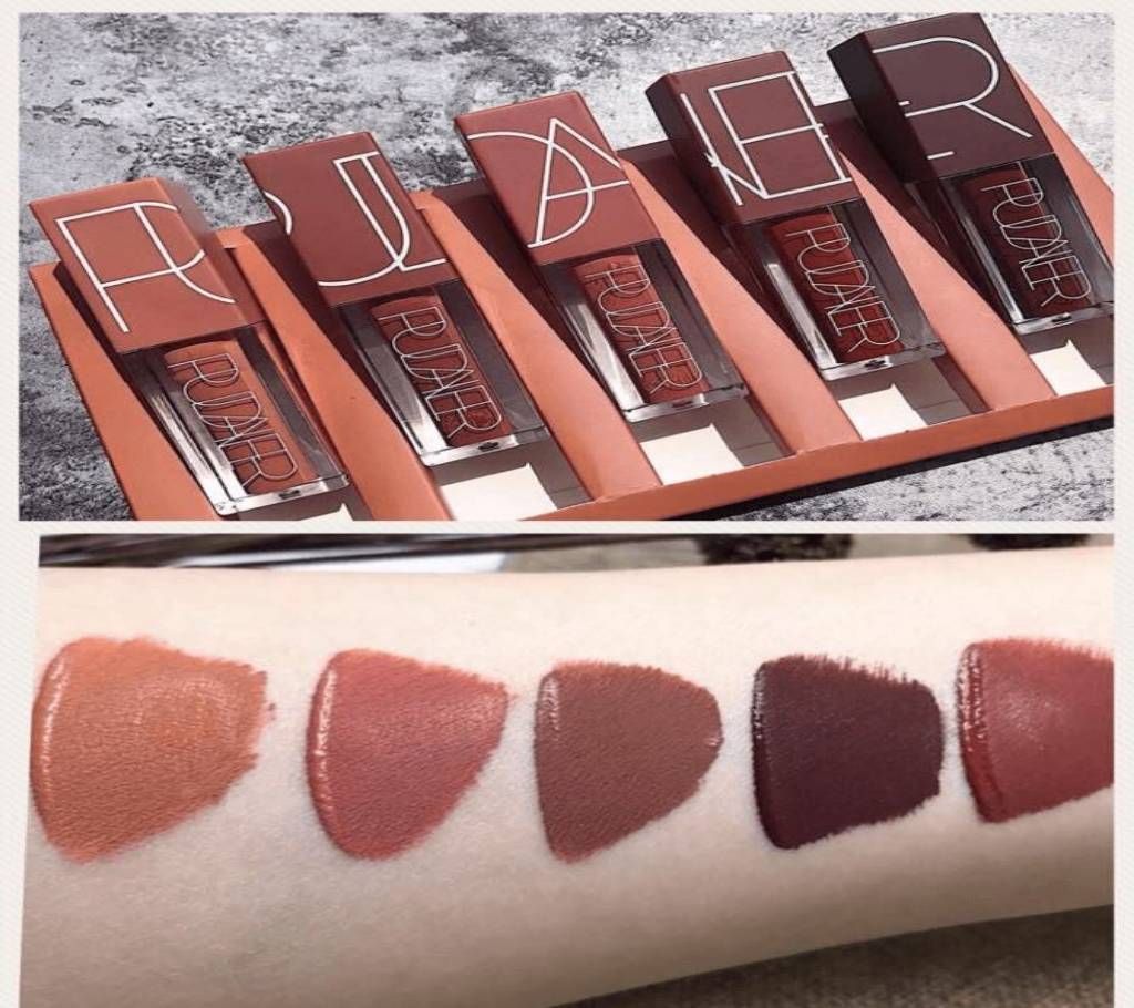 Pudaier 5 Color Waterproof Matte Lip Gloss Matte Long lasting Lipstick