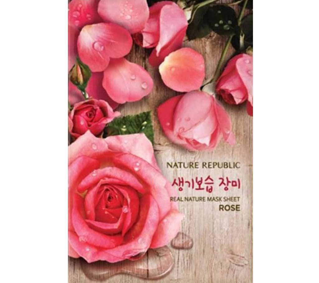 [Nature Republic] Real Nature Mask Sheet Rose - South Korea (21g)