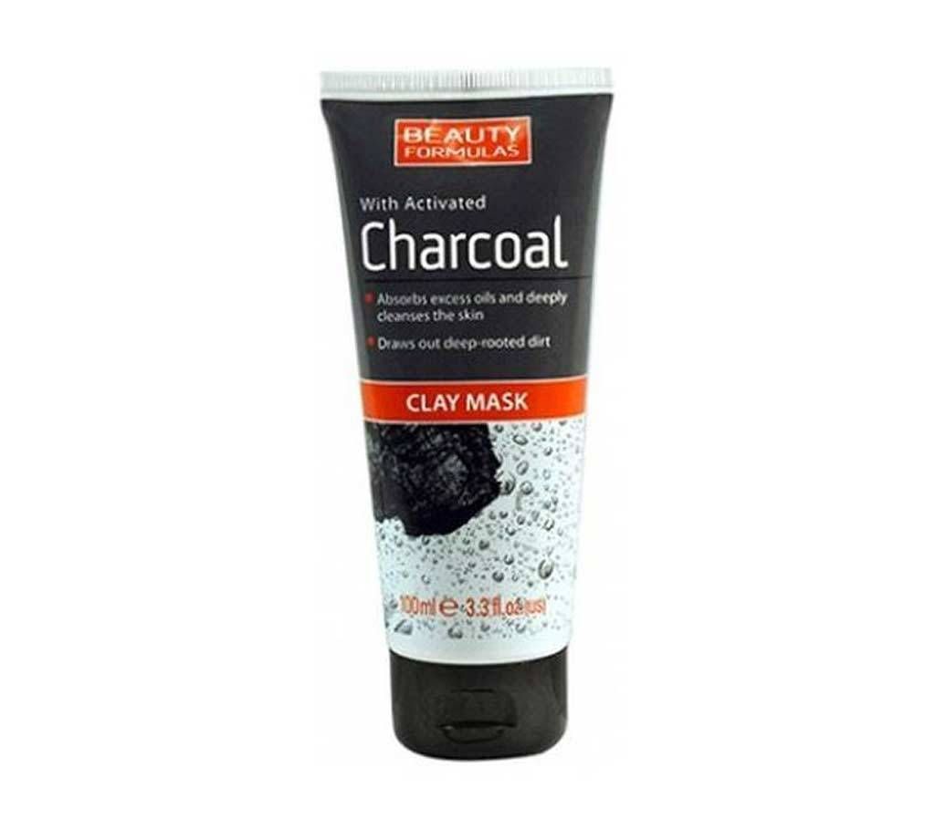 Beauty Formulas Charcoal Clay Mask 100ml UK
