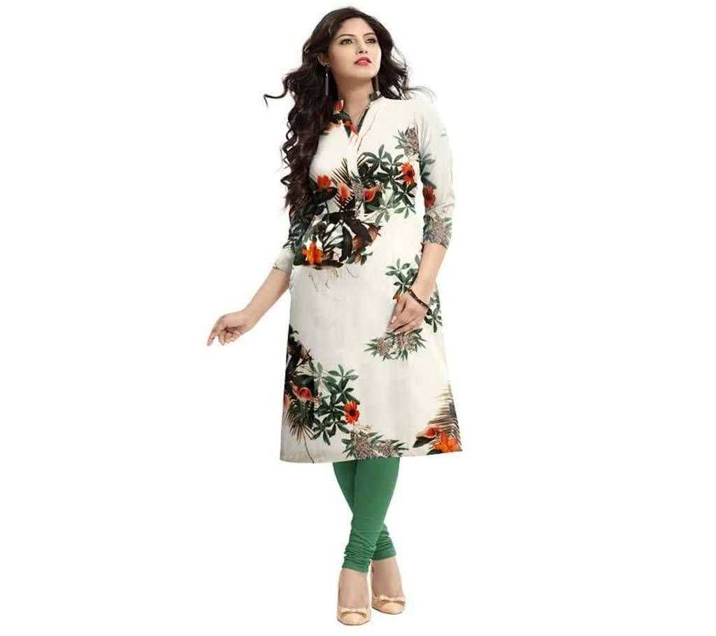 Breeze White & Cream Long Kurti