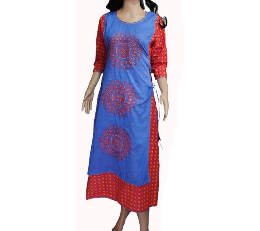 ready made soft pure cotton long kurti 