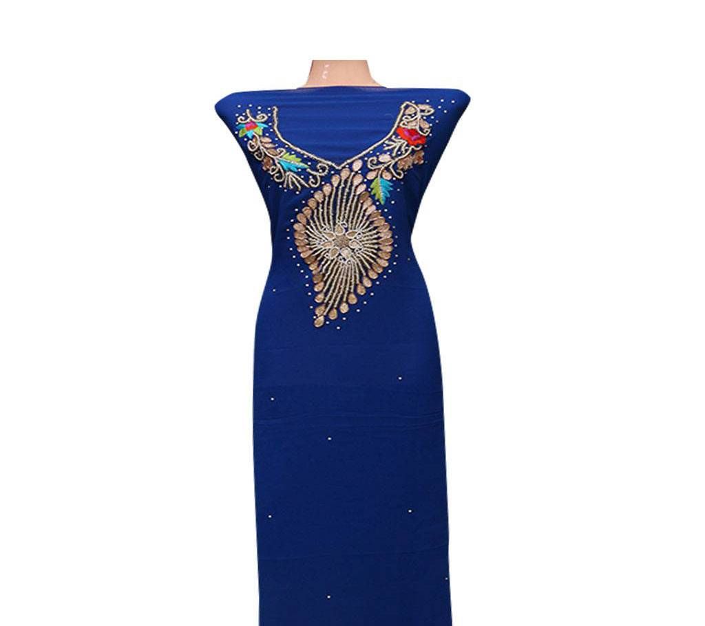 Indian one Piece Unstitched Georgette Kameez - Copy