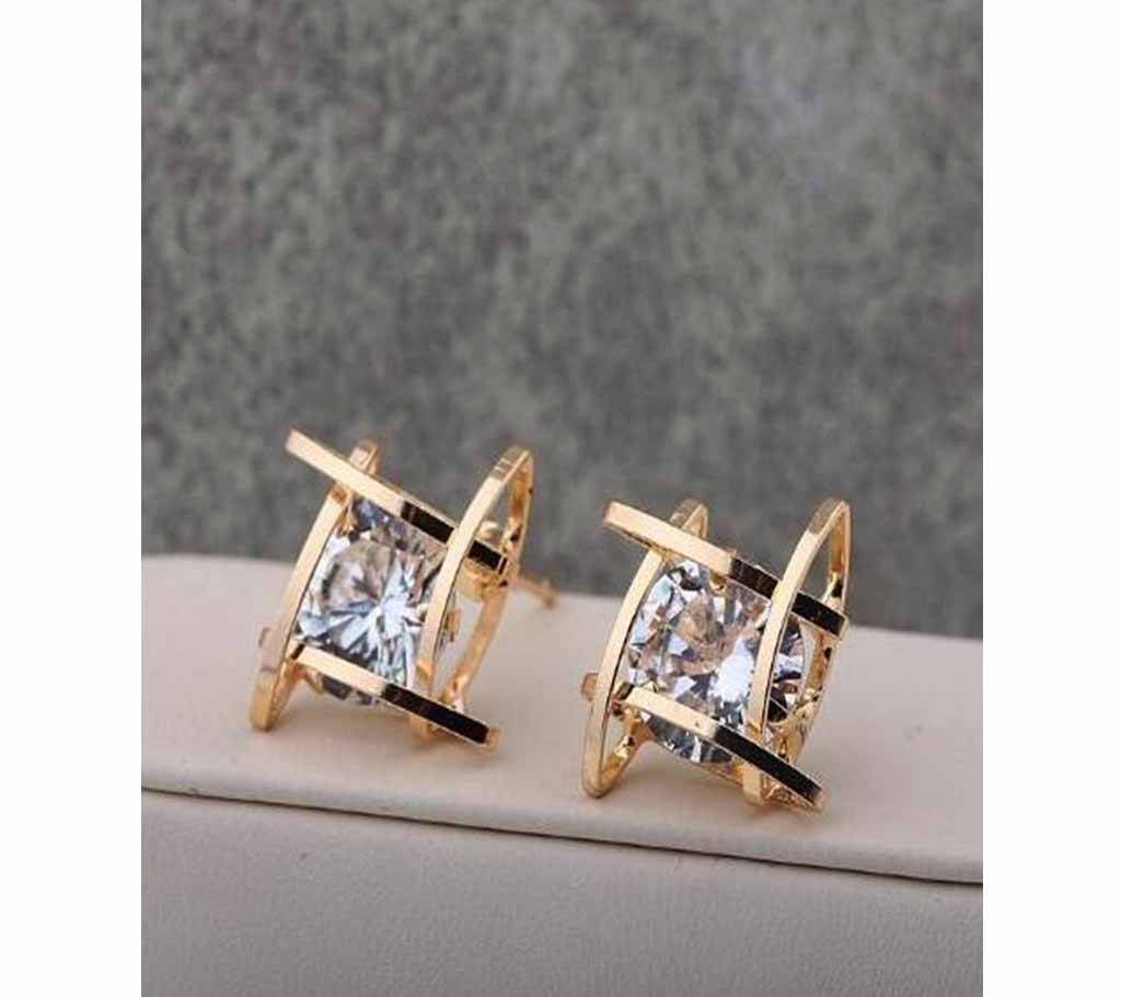 Zircon Stud Earrings For Woman