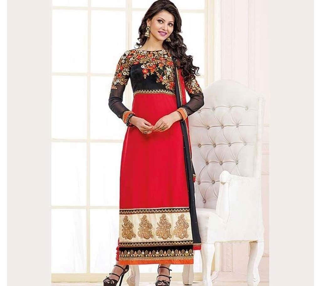 Unstitched block printed cotton three piece (copy)