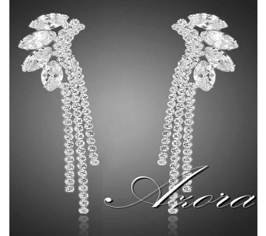 Clear Cubic Zircon Earring