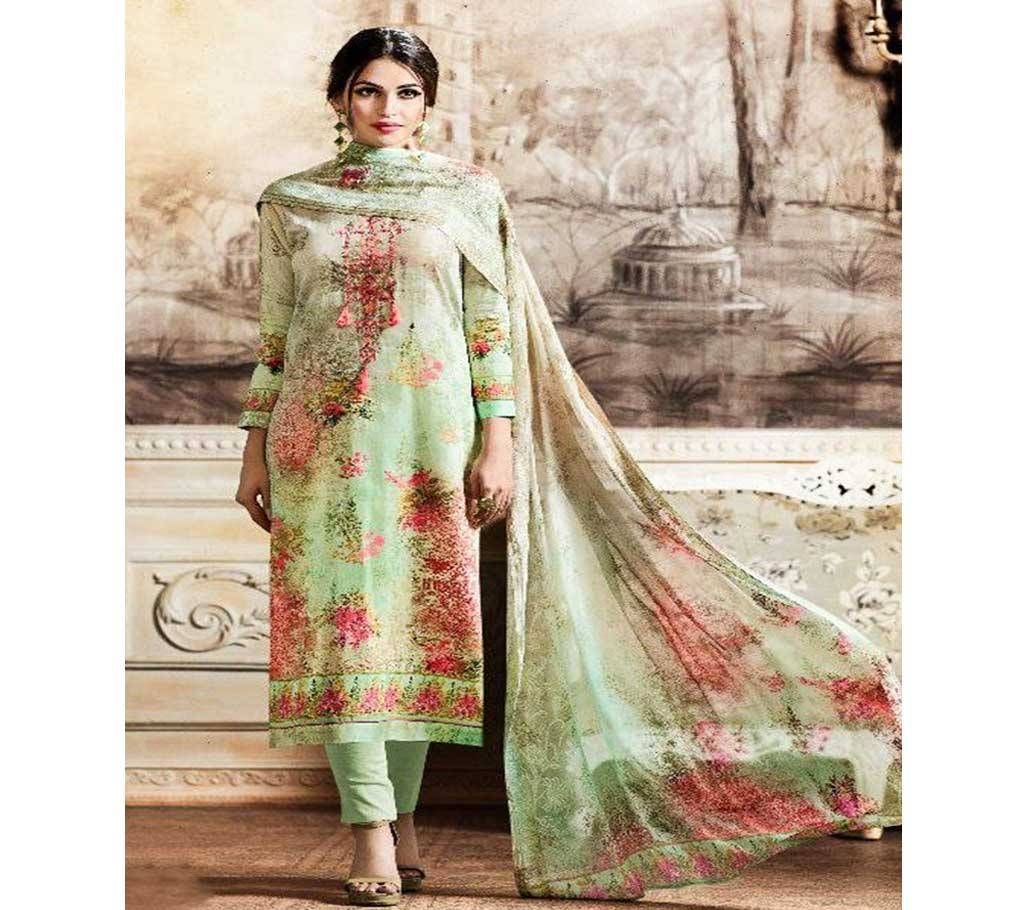 Indian Rubina Cotton Three Piece Dress For Women