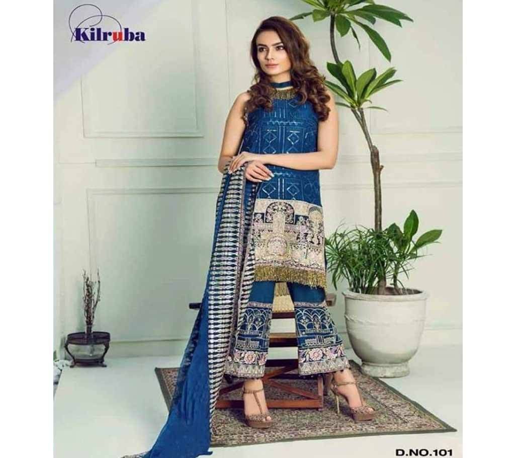 Indian Unstitched Georgette Salwar Kameez - Original 