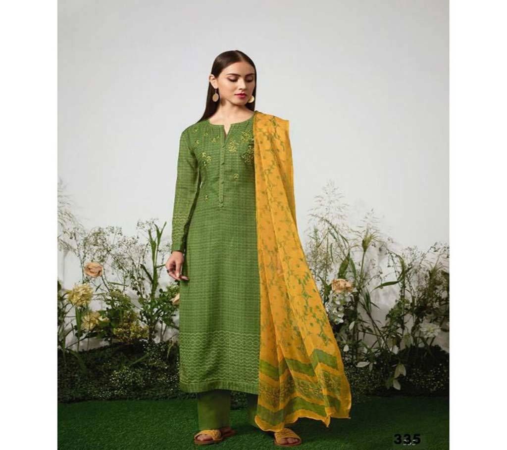 Itrana Harmony - 335 Unstitched Cotton Three-piece