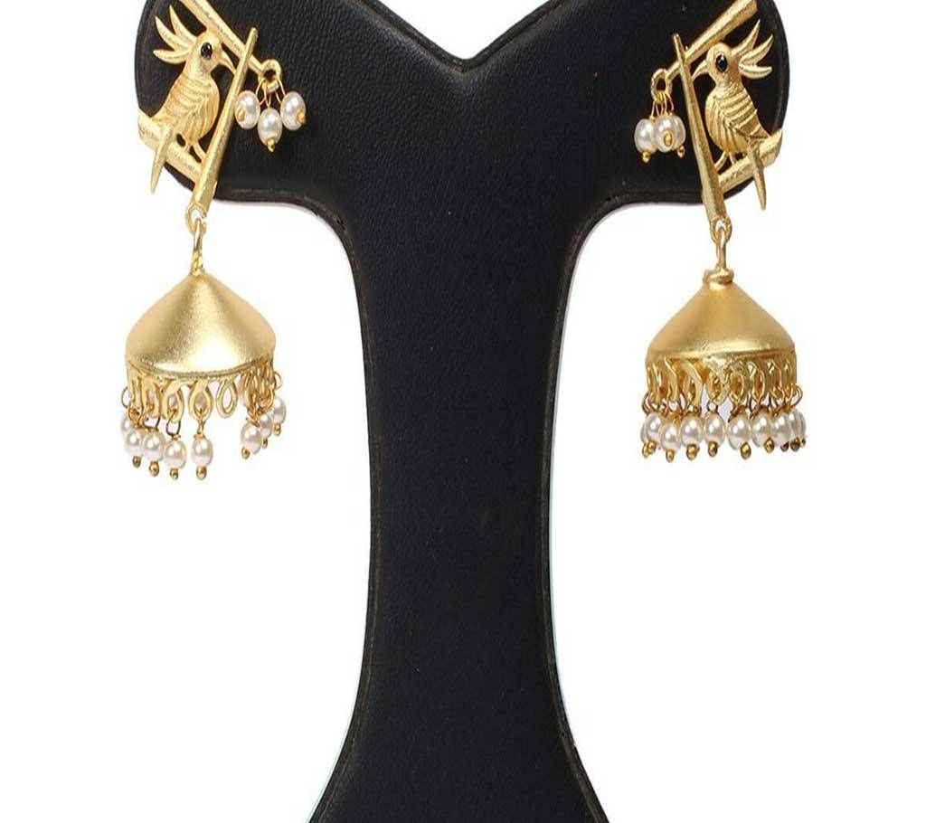 Matt gold jhumka
