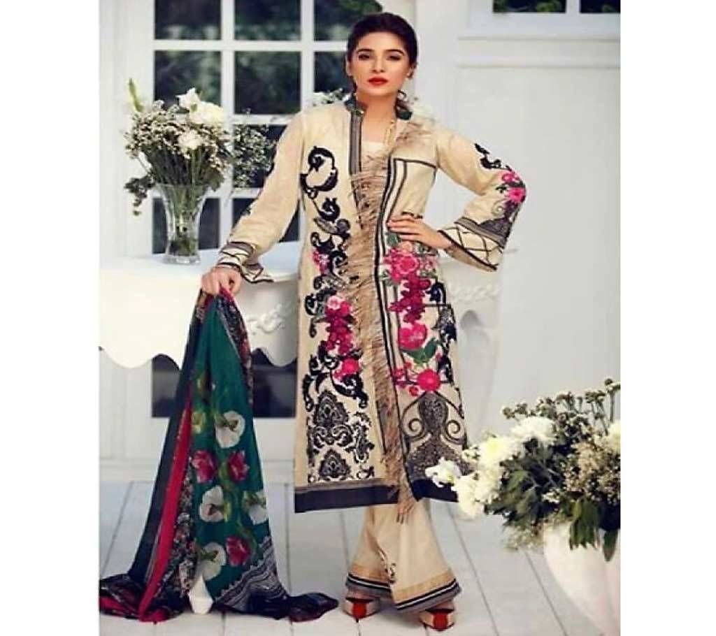 DEEPSY UNSTITCHED 3pcs  BEAUTIFUL STYLISH FANCY PARTY WEAR SUITS - Copy