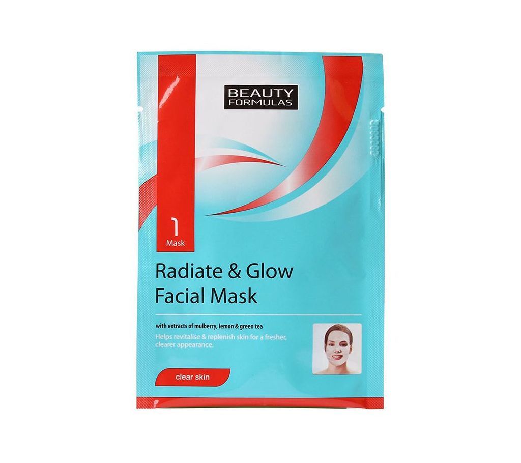 Beauty Formulas Radiate & Glow Facial Mask - PAL
