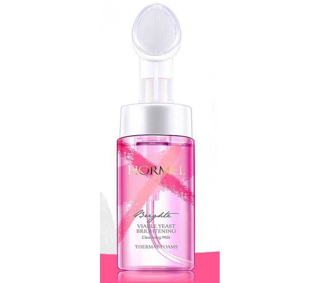 HORMEL Viable Yeast Foam Face Wash Moisturzing Whitening Exfoliator Skin Care Soft Massage Brush Face Cleanser Korean Cosmetics