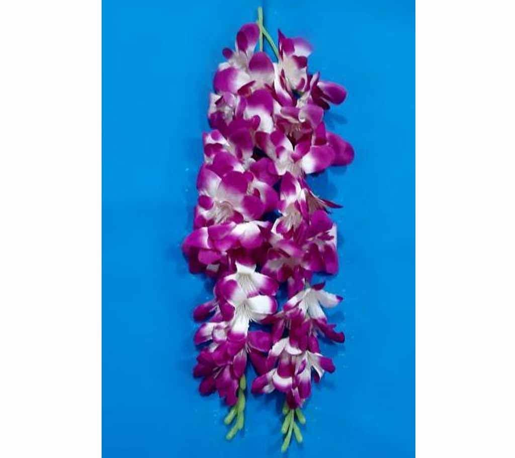 Deep Purple Color Artificial Hair Flower For Woman