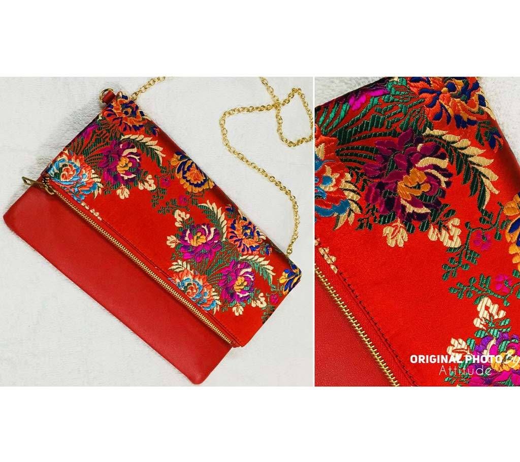 S Red Designful Stylish Hand Bag For Women