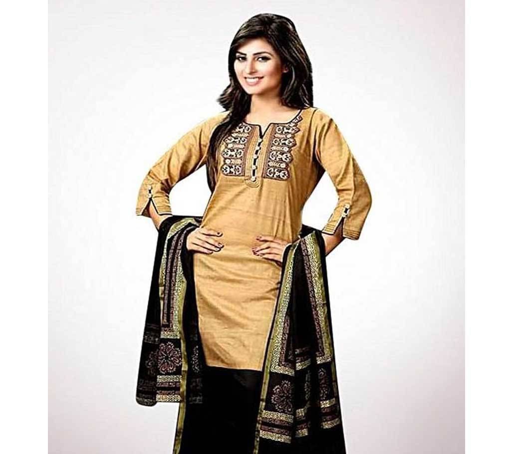 Unstitched Cotton Three Piece- 1083 - MHG