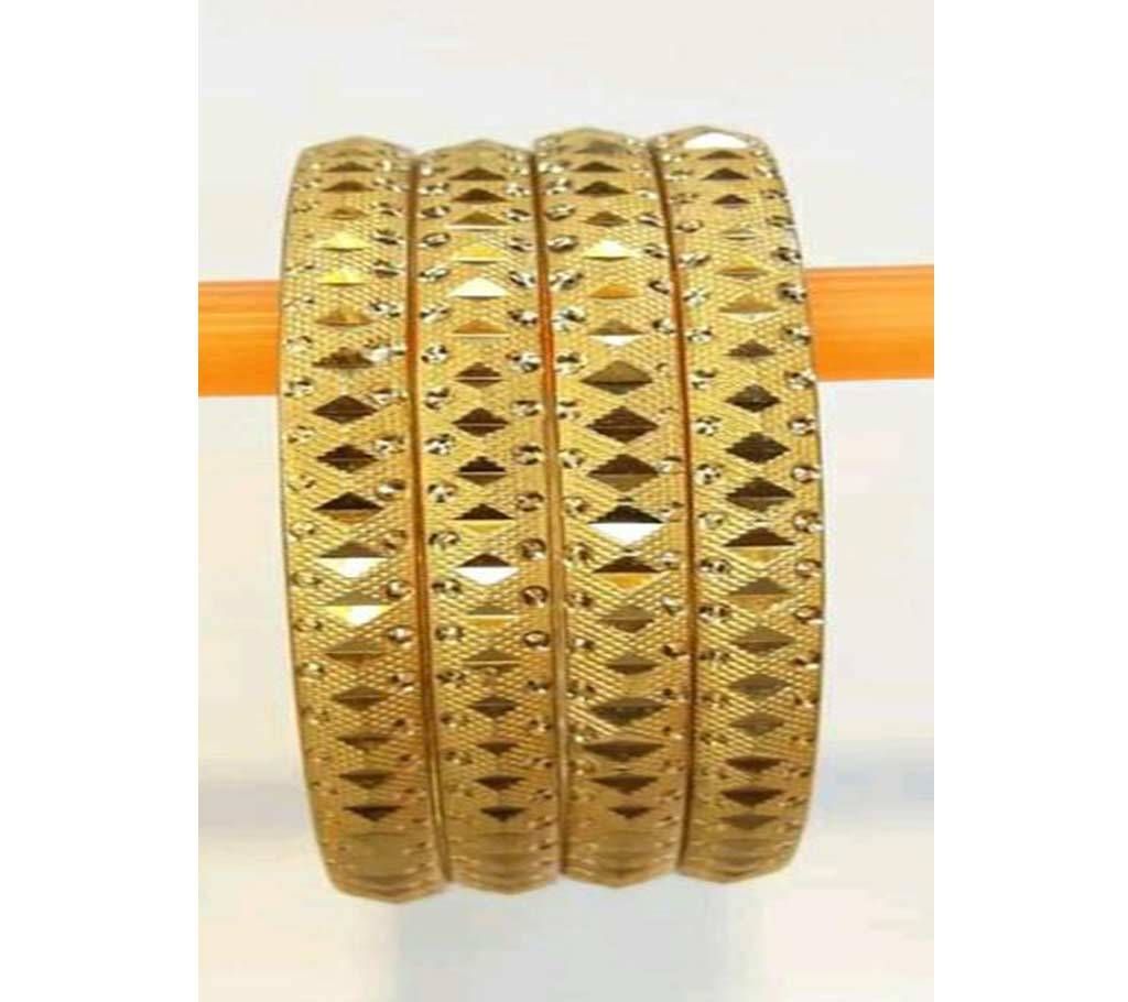 Indian gold plated bangles 4 piece set